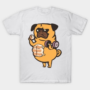 Bread Roll Pug Abs T-Shirt